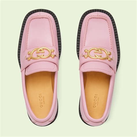 pink gucci loafers women's|gucci fringe loafer.